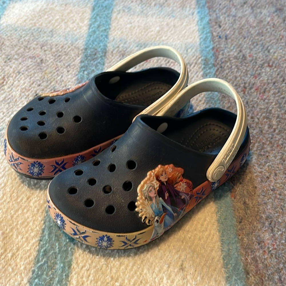 Frozen Crocs toddler size 9